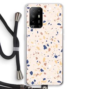 CaseCompany Terrazzo N°23: Oppo A94 5G Transparant Hoesje met koord