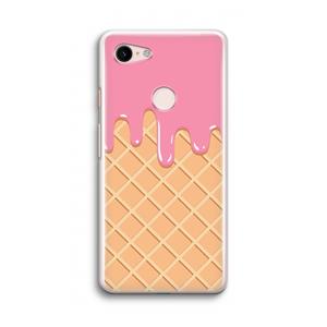 CaseCompany Ice cream: Google Pixel 3 Transparant Hoesje