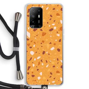 CaseCompany Terrazzo N°24: Oppo A94 5G Transparant Hoesje met koord