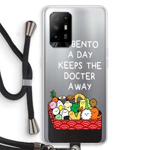 CaseCompany Bento a day: Oppo A94 5G Transparant Hoesje met koord
