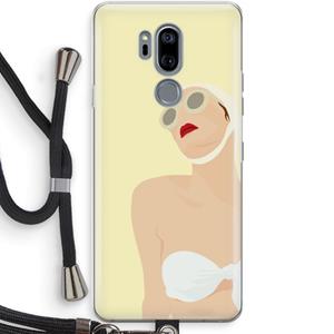 CaseCompany Summer: LG G7 Thinq Transparant Hoesje met koord