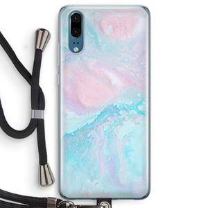 CaseCompany Fantasie pastel: Huawei P20 Transparant Hoesje met koord