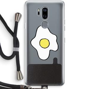 CaseCompany Spiegelei: LG G7 Thinq Transparant Hoesje met koord