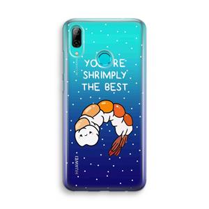 CaseCompany You're Shrimply The Best: Huawei P Smart (2019) Transparant Hoesje