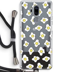 CaseCompany Spiegeleitjes: LG G7 Thinq Transparant Hoesje met koord