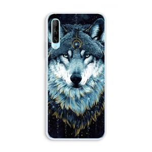 CaseCompany Darkness Wolf: Huawei P Smart Pro Transparant Hoesje