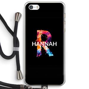 CaseCompany Abstract Spectrum: iPhone 5 / 5S / SE Transparant Hoesje met koord