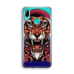 CaseCompany Tiger and Rattlesnakes: Huawei P Smart (2019) Transparant Hoesje