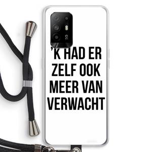 CaseCompany Meer verwacht: Oppo A94 5G Transparant Hoesje met koord