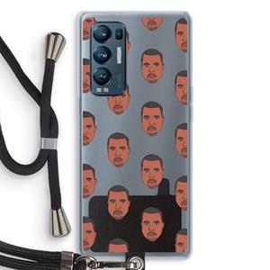 CaseCompany Kanye Call Me℃: Oppo Find X3 Neo Transparant Hoesje met koord
