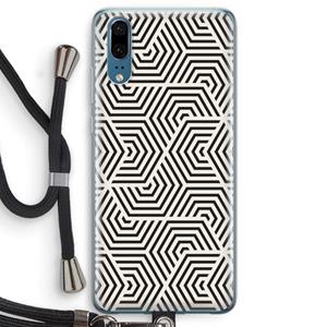 CaseCompany Magic pattern: Huawei P20 Transparant Hoesje met koord