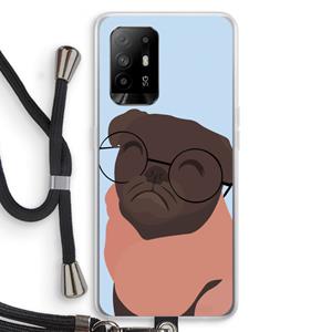 CaseCompany Ludo: Oppo A94 5G Transparant Hoesje met koord