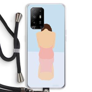 CaseCompany Mirror: Oppo A94 5G Transparant Hoesje met koord