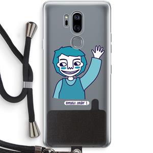 CaseCompany Zwaai: LG G7 Thinq Transparant Hoesje met koord