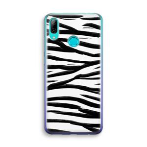 CaseCompany Zebra pattern: Huawei P Smart (2019) Transparant Hoesje