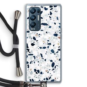 CaseCompany Terrazzo N°1: Oppo Find X3 Neo Transparant Hoesje met koord