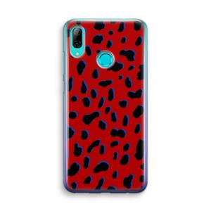 CaseCompany Red Leopard: Huawei P Smart (2019) Transparant Hoesje
