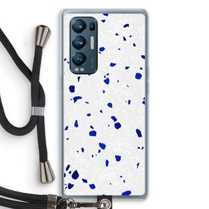 CaseCompany Terrazzo N°5: Oppo Find X3 Neo Transparant Hoesje met koord