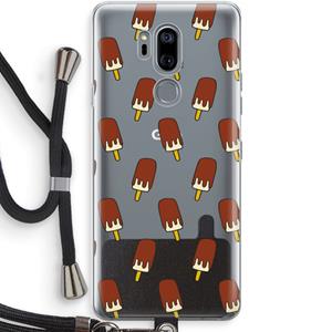CaseCompany Yummy: LG G7 Thinq Transparant Hoesje met koord