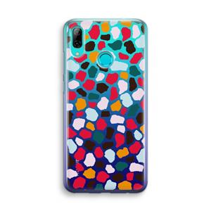 CaseCompany Colored Giraffe: Huawei P Smart (2019) Transparant Hoesje