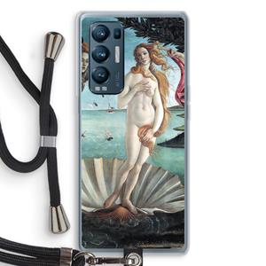 CaseCompany Birth Of Venus: Oppo Find X3 Neo Transparant Hoesje met koord