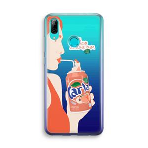 CaseCompany Peach please!: Huawei P Smart (2019) Transparant Hoesje