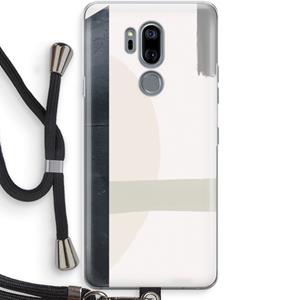 CaseCompany Baca: LG G7 Thinq Transparant Hoesje met koord