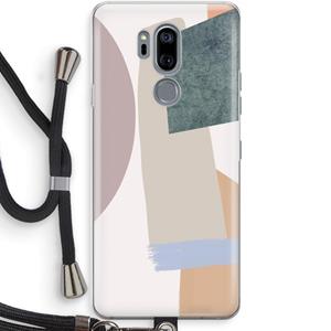 CaseCompany Lindo: LG G7 Thinq Transparant Hoesje met koord