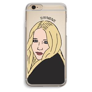CaseCompany Mary Kate: iPhone 6 / 6S Transparant Hoesje