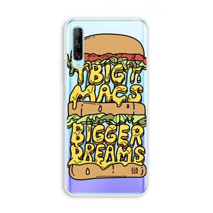 CaseCompany Big Macs Bigger Dreams: Huawei P Smart Pro Transparant Hoesje
