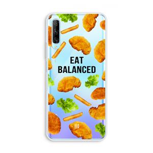 CaseCompany Eat Balanced: Huawei P Smart Pro Transparant Hoesje