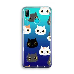 CaseCompany Katten: Huawei P Smart (2019) Transparant Hoesje