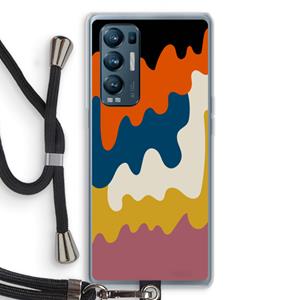 CaseCompany Baar A: Oppo Find X3 Neo Transparant Hoesje met koord