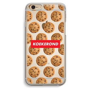 CaseCompany Koekerond: iPhone 6 / 6S Transparant Hoesje
