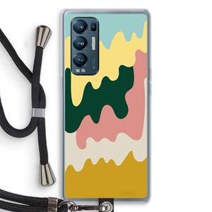 CaseCompany Baar B: Oppo Find X3 Neo Transparant Hoesje met koord
