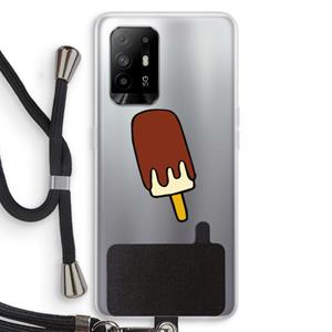 CaseCompany Frisco: Oppo A94 5G Transparant Hoesje met koord