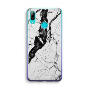 CaseCompany Witte marmer 2: Huawei P Smart (2019) Transparant Hoesje