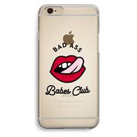 CaseCompany Badass Babes Club: iPhone 6 / 6S Transparant Hoesje
