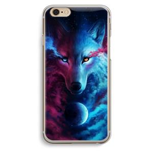 CaseCompany Where Light And Dark Meet: iPhone 6 / 6S Transparant Hoesje