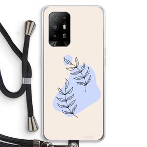 CaseCompany Leaf me if you can: Oppo A94 5G Transparant Hoesje met koord