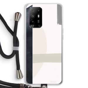 CaseCompany Baca: Oppo A94 5G Transparant Hoesje met koord