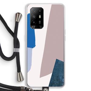 CaseCompany Lapis: Oppo A94 5G Transparant Hoesje met koord