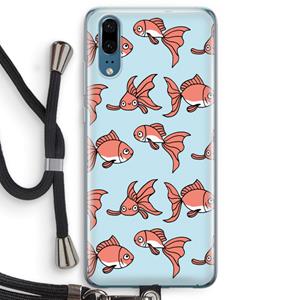 CaseCompany Blub: Huawei P20 Transparant Hoesje met koord