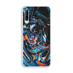 CaseCompany Black Unicorn: Huawei P Smart Pro Transparant Hoesje