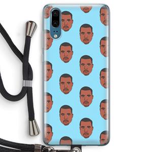 CaseCompany Kanye Call Me℃: Huawei P20 Transparant Hoesje met koord