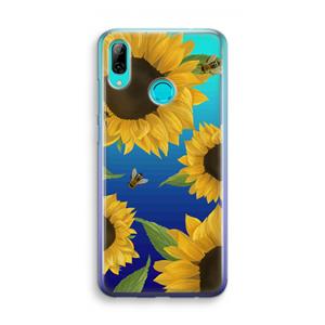 CaseCompany Sunflower and bees: Huawei P Smart (2019) Transparant Hoesje