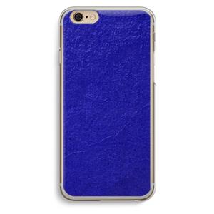 CaseCompany Majorelle Blue: iPhone 6 / 6S Transparant Hoesje
