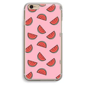 CaseCompany Watermeloen: iPhone 6 / 6S Transparant Hoesje