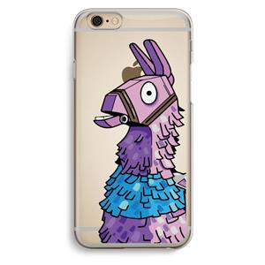 CaseCompany Lama: iPhone 6 / 6S Transparant Hoesje