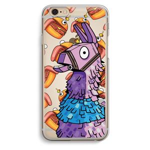 CaseCompany Loot Burger: iPhone 6 / 6S Transparant Hoesje
